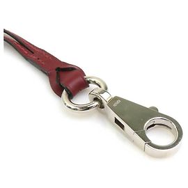 Hermès Hermes Halsband aus rotem Leder Rot