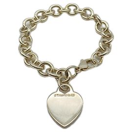 Autre Marque Tiffany & Co. Bracelet Return to Round Tag Argenté