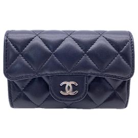 Chanel Matelassé Visitenkartenetui Schwarz