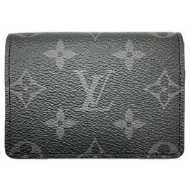 Louis Vuitton Monogram Eclipse Business Card Case Brown Black Monogram