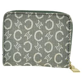 Céline Celine Zipped Around Canvas Verde