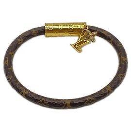 Pulsera con Dijes Monogram Louis Vuitton Castaño Monograma
