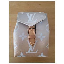 Louis Vuitton Monogram Tiny Rucksack giant By The Pool, Brume color (pink/beige gradient) M45764 White Beige