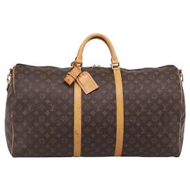 Louis Vuitton Keepall Bandouliere Monogram Canvas 60 Brown