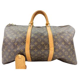Louis Vuitton Keepall Monogram Canvas 50 Brown