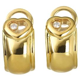 Brincos de pressão Chopard Happy Heart Diamond Outro