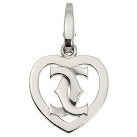Colgante Cartier 2C Corazón en oro blanco de 18K Otro