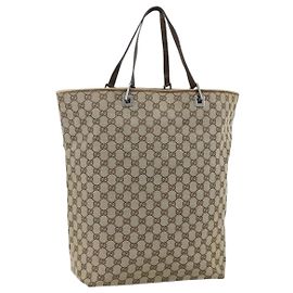 Tote Vertical Gucci GG Canvas Bege
