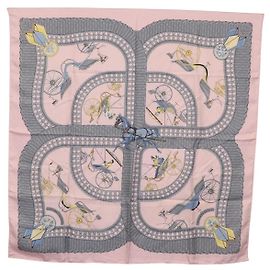 Hermès Hermes Carré 90 Silk multicolor 90 x 90 Pink