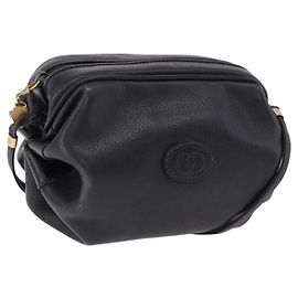 Gucci Bolsa de Ombro em Couro Small Preto