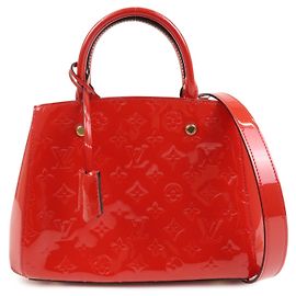 Louis Vuitton Montaigne Monogram Vernis BB Rosso
