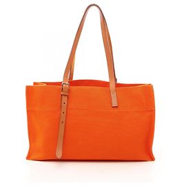 Hermès Sac cabas Hermes Etriviere Elan Beige Orange