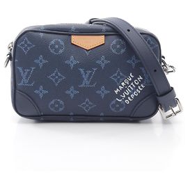 Louis Vuitton Trocadero Wearable Wallet Shoulder Bag Blue Navy blue
