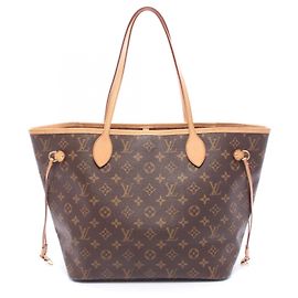Saco Tote Louis Vuitton Neverfull MM Marrom