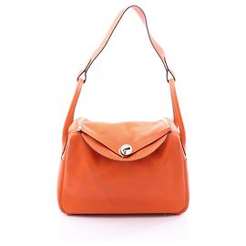 Hermès Sac à épaule Hermes Lindy 30 Orange