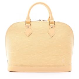 Sac à main Louis Vuitton Alma Écru