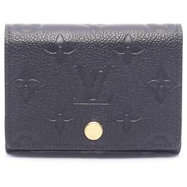 Louis Vuitton Monogram Empreinte Kartenetui Schwarz