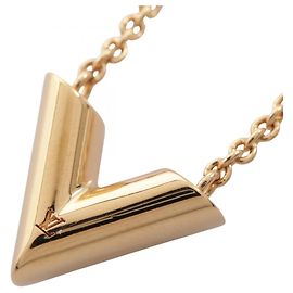 Colar Louis Vuitton Essential V Dourado