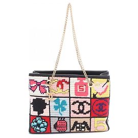 Borsa a tracolla Chanel Icon Nero Multicolore