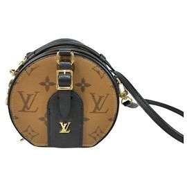 Borsa a tracolla Louis Vuitton Monogram Reverse Mini Boite Chapeau Marrone