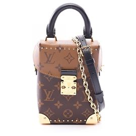 Borsa Louis Vuitton Camera Box Monogram Reverse Marrone Monogramma