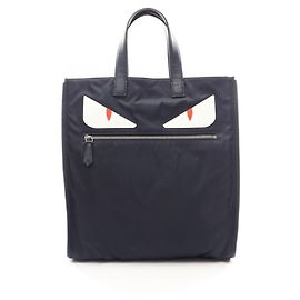 Saco Tote Fendi Bugs Monster Multicor Azul marinho