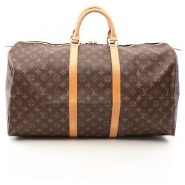 Sac Boston Louis Vuitton Keepall 55 Marron