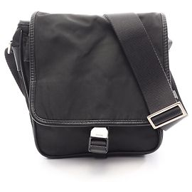 Bolsa de Mão Prada Nylon Saffiano Triangle Preto