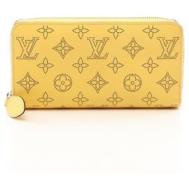 Louis Vuitton Mahina Leather Long Wallet Yellow