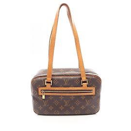 Louis Vuitton Cite MM Monogram Schultertasche Braun