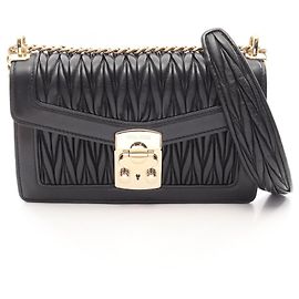 Sac à épaule Miu Miu Matelassé Noir