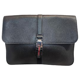 Cartera de documentos Gucci negra Negro