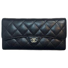 Chanel Timeless Geldbörse schwarz Schwarz