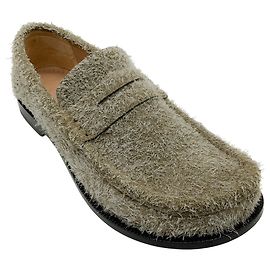 Mocassins Campo en daim kaki Loewe Beige