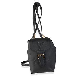 Mochila Tiny Louis Vuitton Giant Monogram Empreinte Negra Negro