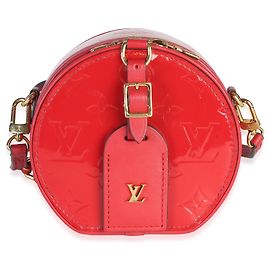 Louis Vuitton Cerise Monogram Vernis Mini Boite Chapeau Rouge