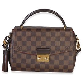 Louis Vuitton Damier Ebene Canvas Croisette Castaño