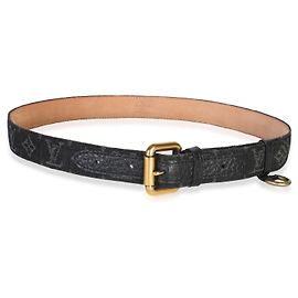 Cintura Louis Vuitton Black Monogram Denim 90/36 Altro