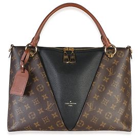 Louis Vuitton Black Monogram Canvas V Tote MM Brown
