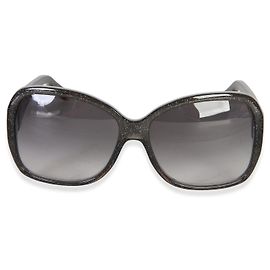 Louis Vuitton Black Glitter Acetate Obsession Round Sunglasses Other