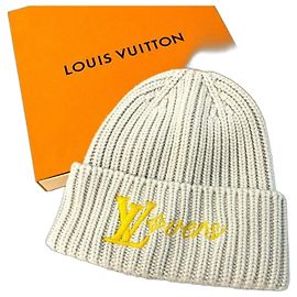 Louis Vuitton Knit Hat Grey Yellow