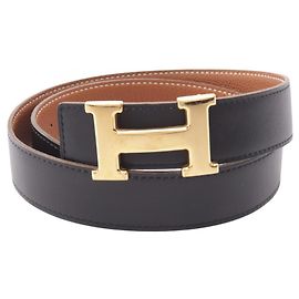 Hermès Hermes Constance H-Belt Brown Black