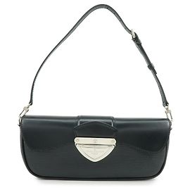 Clutch Louis Vuitton Montaigne in pelle Epi Nero