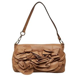 Autre Marque Bolsa de Ombro com Aba Saint Laurent Nadja Rose Flower Bege