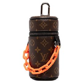 Bolsa de Acessórios Barrel Monogram Louis Vuitton Marrom Preto Laranja