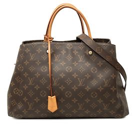 Sac à main Louis Vuitton Monogram Montaigne GM Marron