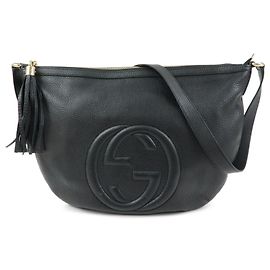 Gucci Soho Messenger Leather Medium Preto