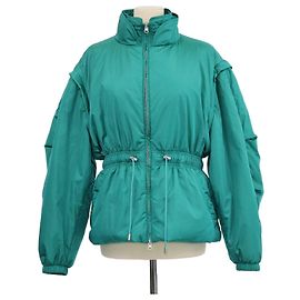 Veste à col montant Dastyni en nylon vert Isabel Marant Vert