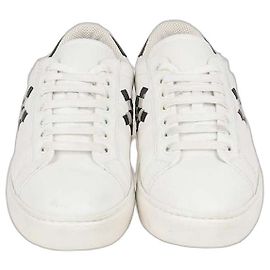 Bottega Veneta White Leather Weave Sneakers White
