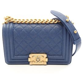 Chanel Boy Small Shoulder Bag Blue